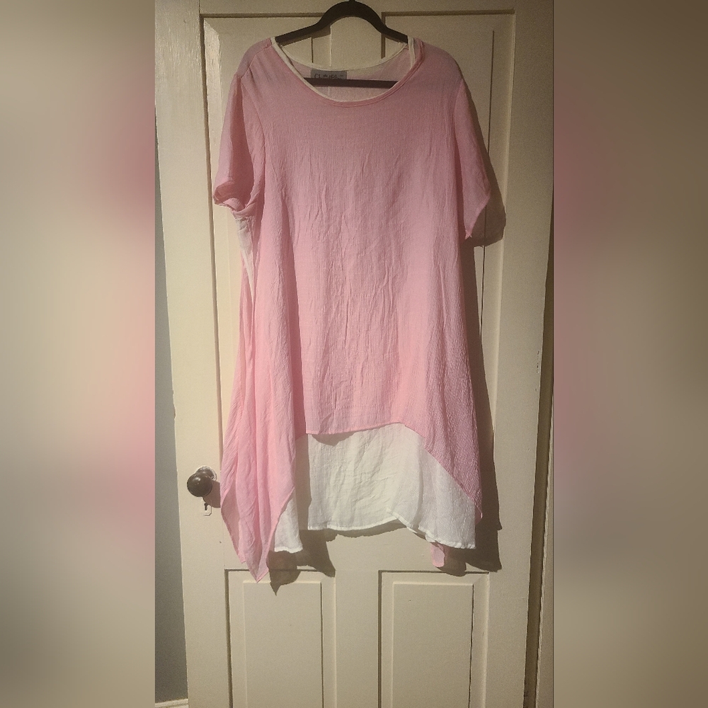 Cherie Bliss Asymmetrical Gauzy Dress